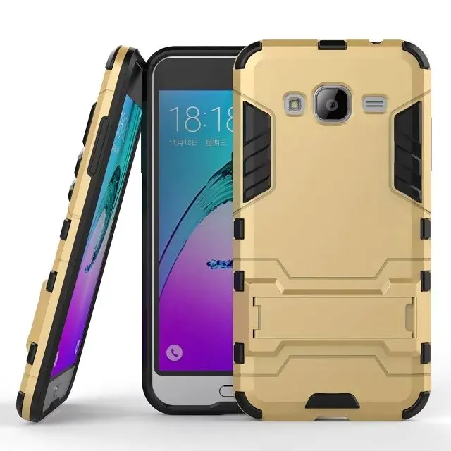 Чехол книжка для samsung Galaxy J3 2016 J320 J320F J320H Heavy Duty гибридный жесткий прочный резиновый
