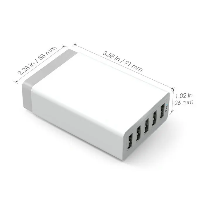 Costyleen 5 портов USB Power Bank зарядное устройство для телефона мобильное быстрое iPhone iPad