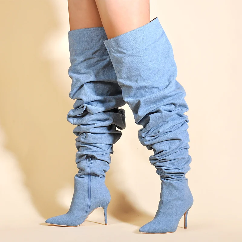 Limited Edition Pink Palms Shoes Women Pleated Boots in Sexy Winter Over the Knee Boots Women High Heels Plaid Boots Green
Limited Edition Pink Palms Shoes Women Pleated Boots in Sexy Winter Over the Knee Boots Women High Heels Plaid Boots Green