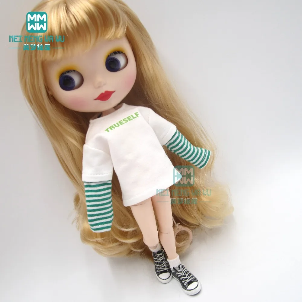 1 шт. Blyth Кукла одежда Повседневный Белый свитер, рваные брюки для Blyth Azone 1/6 кукла аксессуары