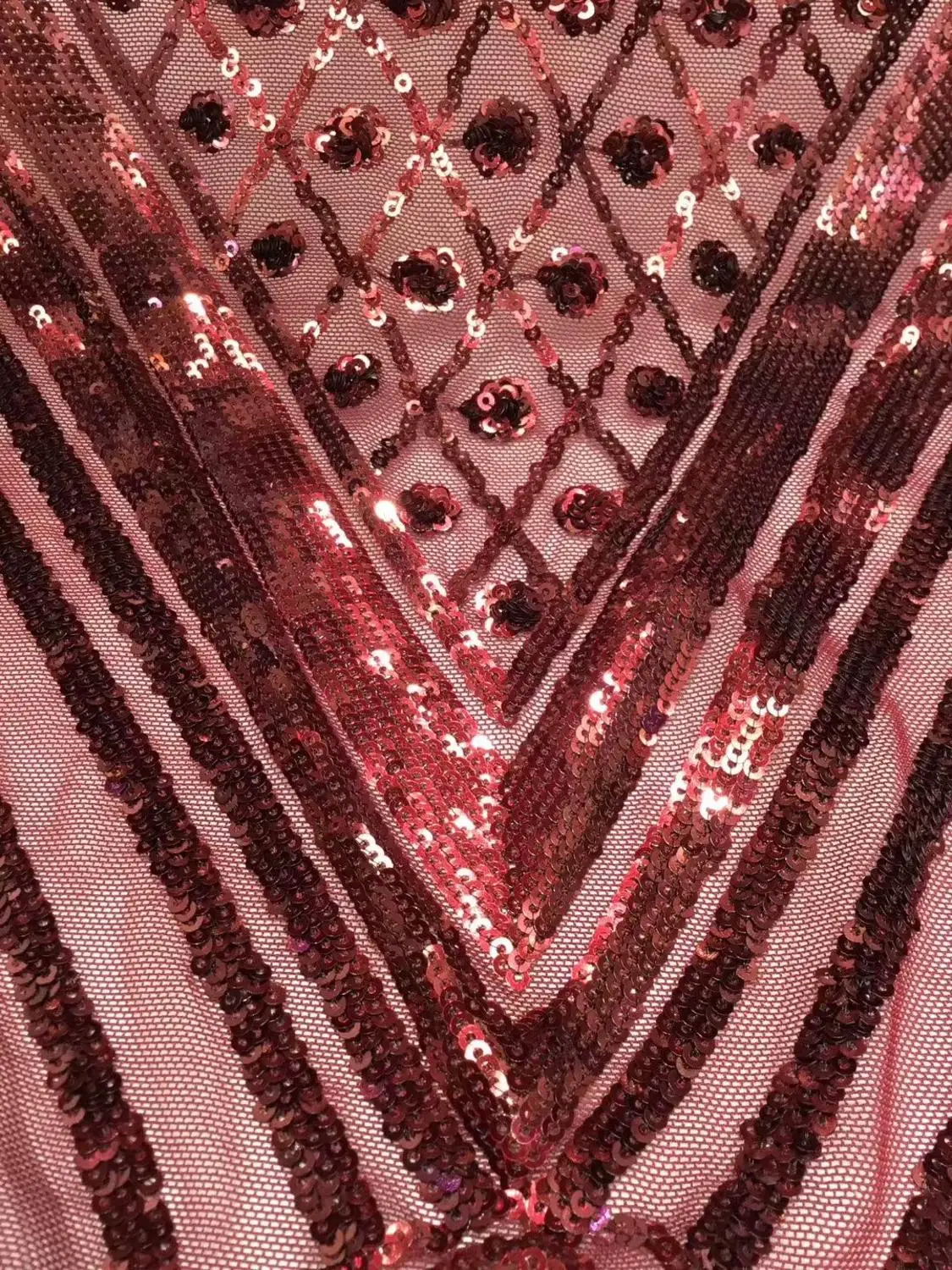

Black African Lace Fabric 2019 High Quality Lace Mesh Embroidered Sequins Nigerian Lace Fabric for wedding dress 5yards/lot