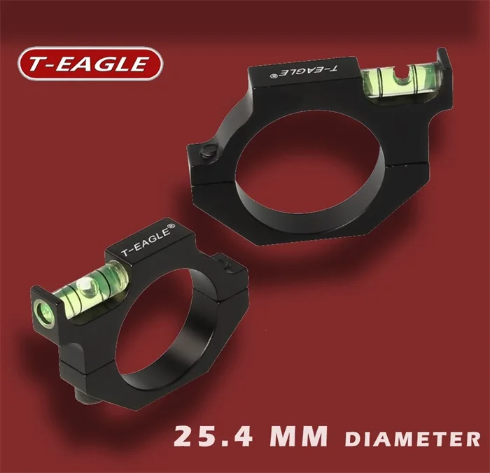 25.4MM T-EAGLE металлический пузырьковый уровень для 25,4 мм/30 мм, оптический прицел, лазерный кольцевой держатель, тактический оптический прицел - Цвет: 25.4MM