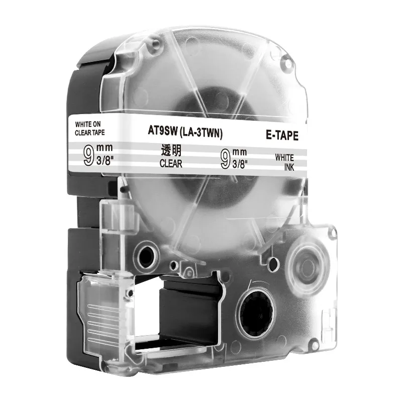 Labelife 1 шт. SS9KW LC-3WBN совместимый Epson LabelWorks LK ленты Стандарт 9 мм для LW-300, LW-400 SR530C - Цвет: White on Clear