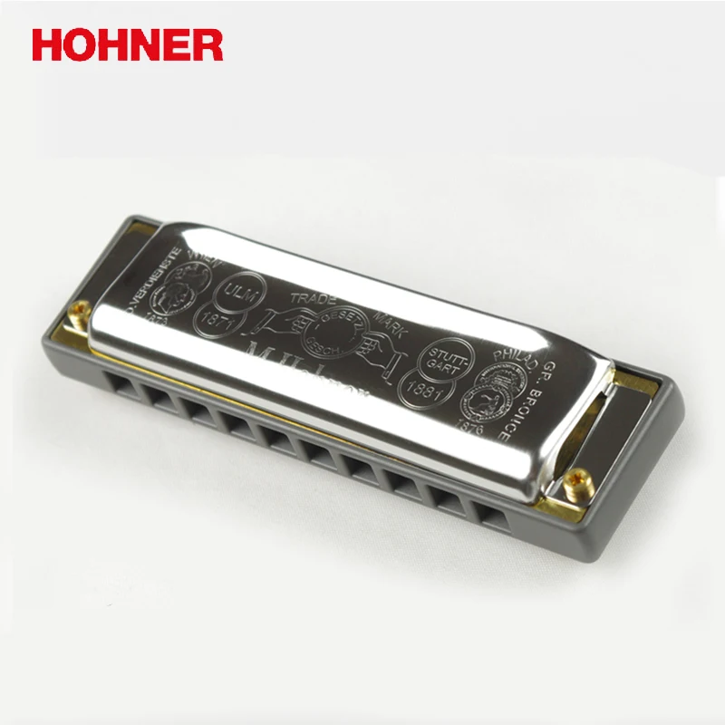 Hohner 10 отверстий ракеты диатонический гармоника полимерная расческа Blues губная