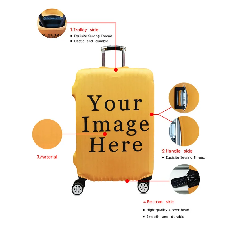 Jackherelook 3D Wolf Чехол для багажа крутой чехол в виде животного защитный Радужный