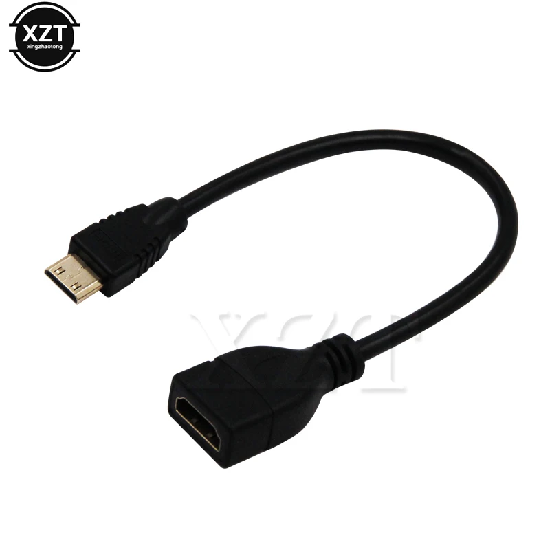 Переходник с Mini HDMI папа на мама Кабель адаптер 1080P mini для ноутбука и ПК|Кабели HDMI| |