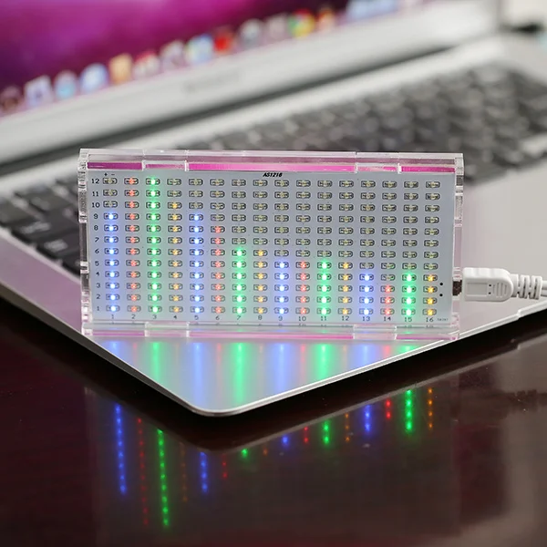 AS1216 кристалл замок музыка спектр Дисплей аудио мигает комплект готовой припаяны