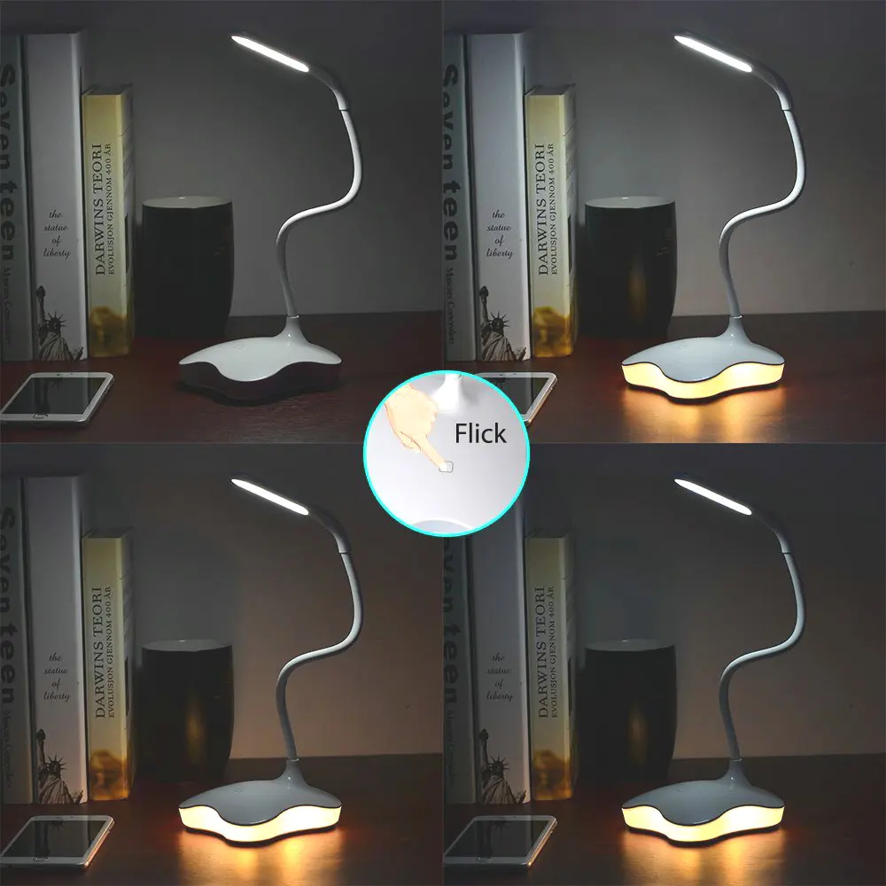 2 в 1 светодиодная настольная лампа с 3 уровнями яркости|rechargeable table lamp|study desk lampdesk lamp