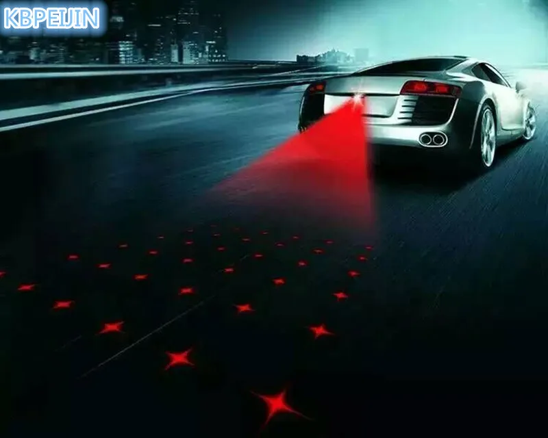 Новый светодиодный предупреждающий автомобильный лазерный задний