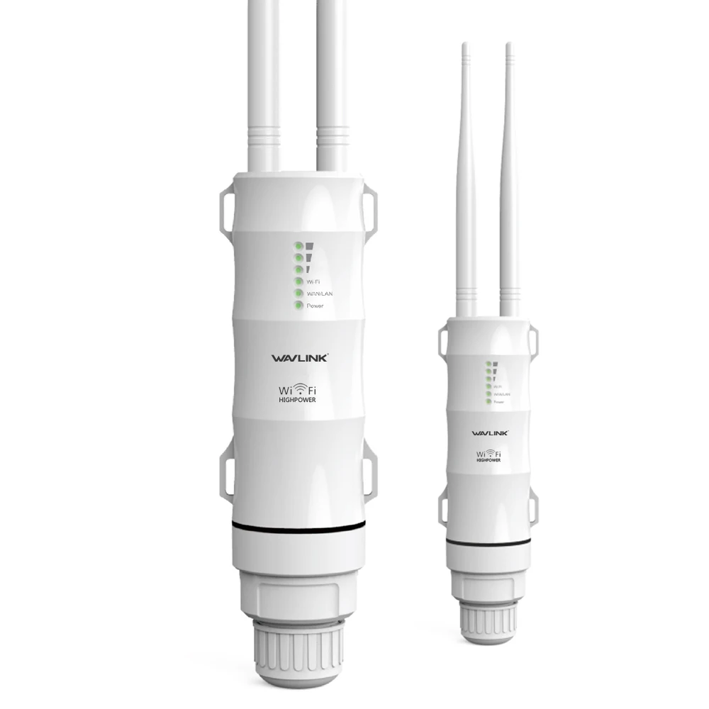 Wavlink 2,4G Высокая мощность 300 Мбит/с Открытый Всепогодный 30dbm Беспроводной Wi-Fi маршрутизатор/AP повторитель 1000 мВт 15кВ внешняя съемная антенна