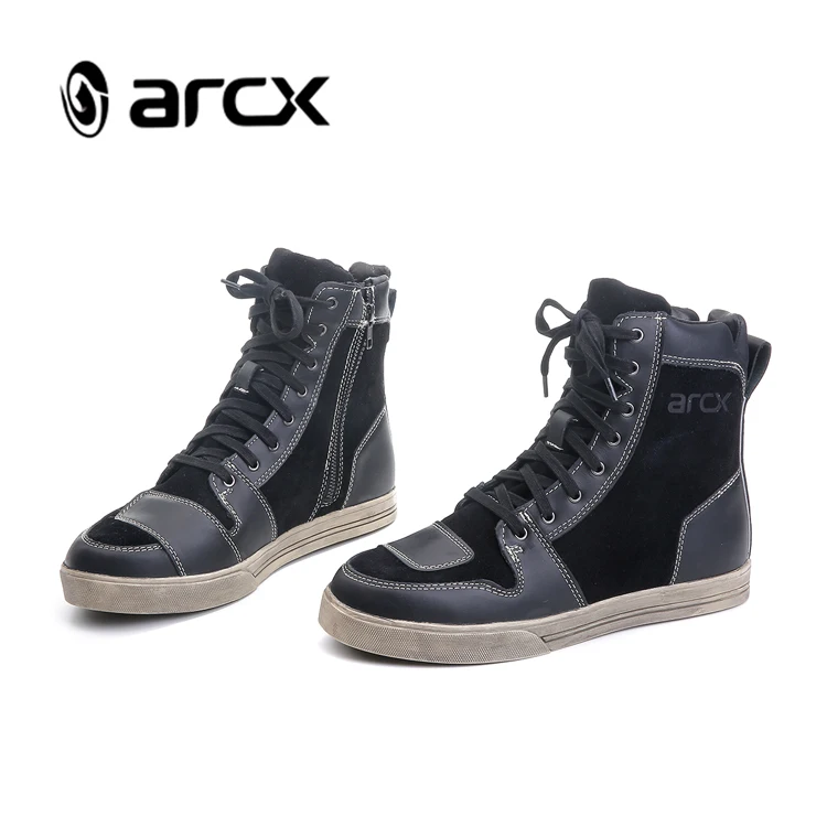 ARCX Motorcycle Boots Waterproof Cow Leather Moto Riding Men Road Street Casual Shoes Motocross Breathable L60628 | Автомобили и