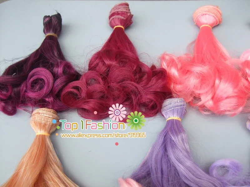 1 шт. 15 см refires курчавый BJD кукольные волосы для 1/3 1/4 OD OB AD BJD diy кукольные парики