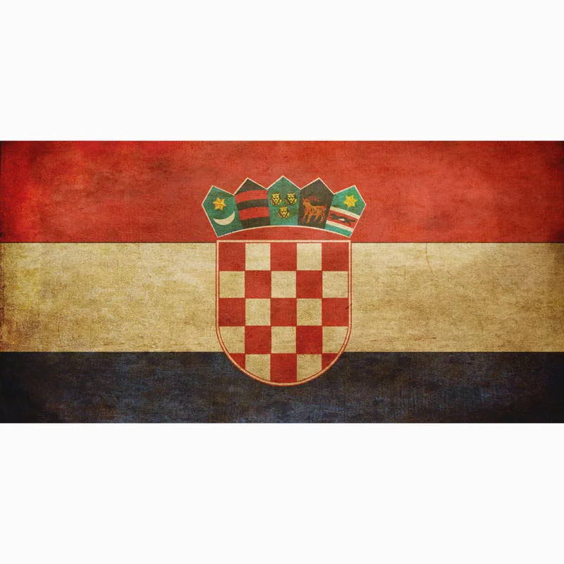Пляжное полотенце из бамбукового волокна с рисунком флага Хорватии очень