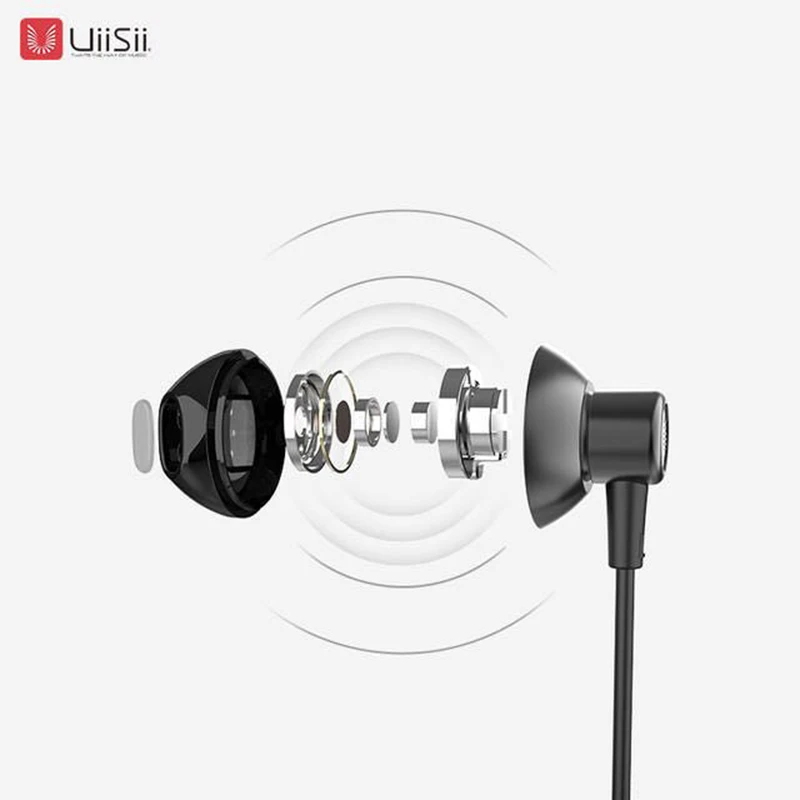 100% Оригинальные металлические игровые наушники UiiSii HM12 стерео музыка