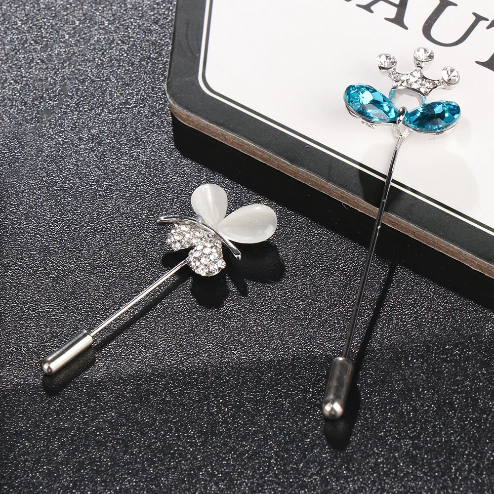 Большие винтажные женские заколки и броши для женщин воротника значок Бабочка