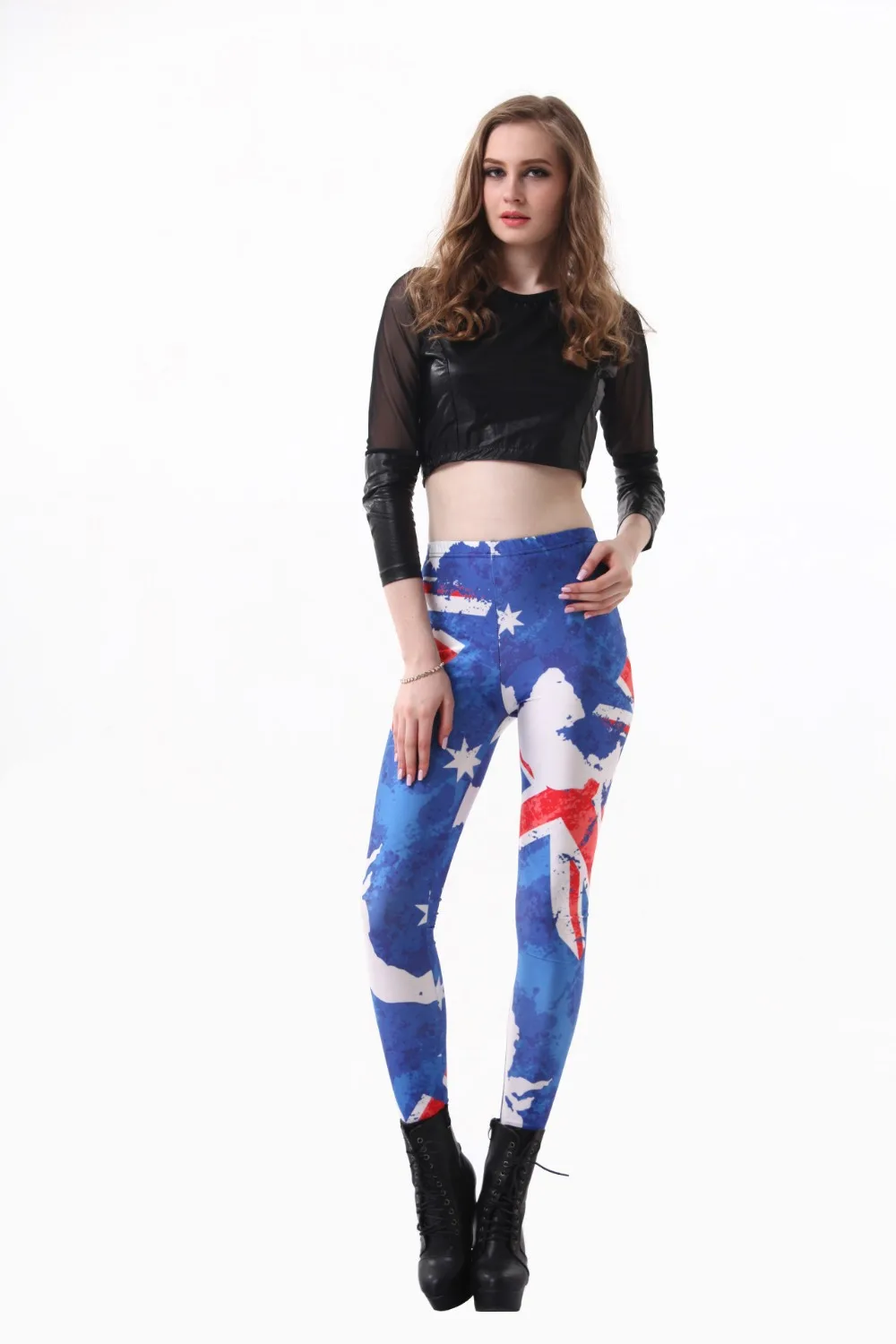 

Fashion Women New Zealand Flag Leggings Slim Fit Thin Elastic Polyester Cos Party Pants Casual Trousers Drop Shipping