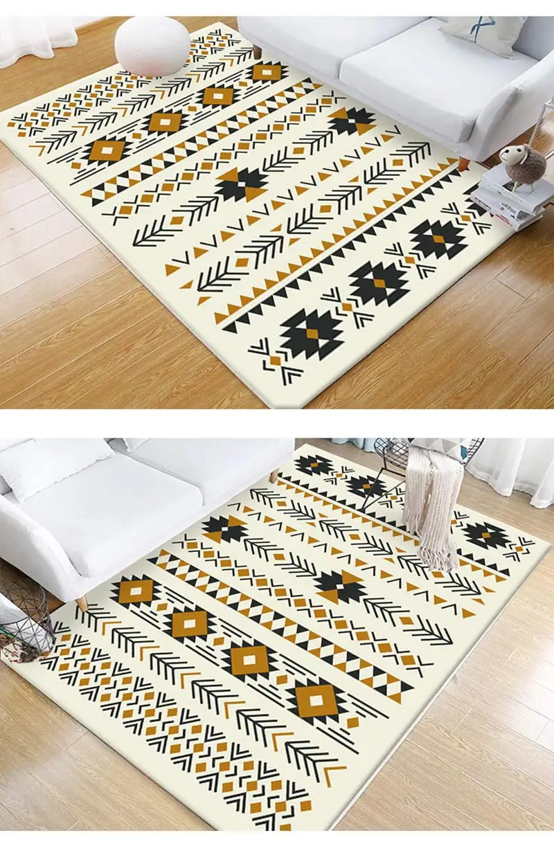 Megayouput простой геометрический ковер для дома абстрактный 80*160 см/120*160 см/140*200 см/160*230 см/200*300 см нескользящий коврик