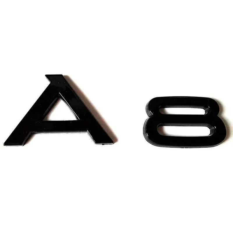 

ABS Chrome Black Color For A8 Rear Back Badge Emblem Sticker