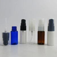 100 x 15ml clear amber blue white pet plastic lotion cream bottle with pump 12 oz cute mini fragrance container portable