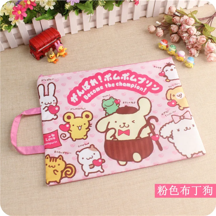 pudding 1 шт. Kawaii My Melody, две звезды, Dog, папка для документов, канцелярские принадлежности, школьные принадлежности для девочек - Цвет: pudding