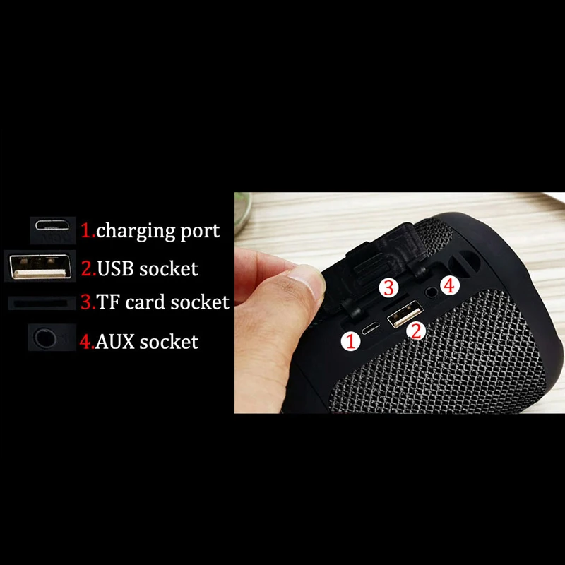 LIGE мини Bluetooth открытый бас динамик водонепроницаемый портативный беспроводной Колонка громкий динамик коробка Поддержка TF карта FM радио Aux вход