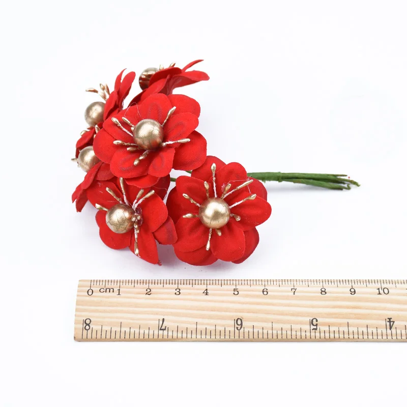 6 шт. искусственные рождественские цветы для скрапбукинга | Дом и сад