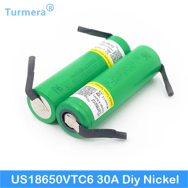VTC6 3 7 V 3000mAh литий ионная аккумуляторная батарея 18650VTC6 30A + diy никелевая электронная