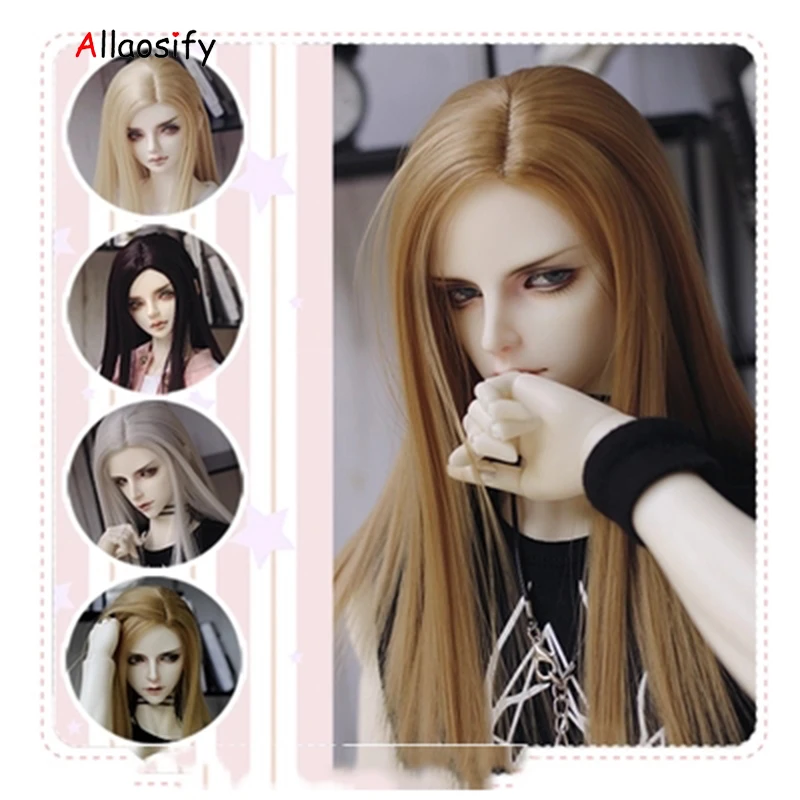 Парик Allaosify Bjd для мальчиков красивая золотистая кукольная кукла с высокой