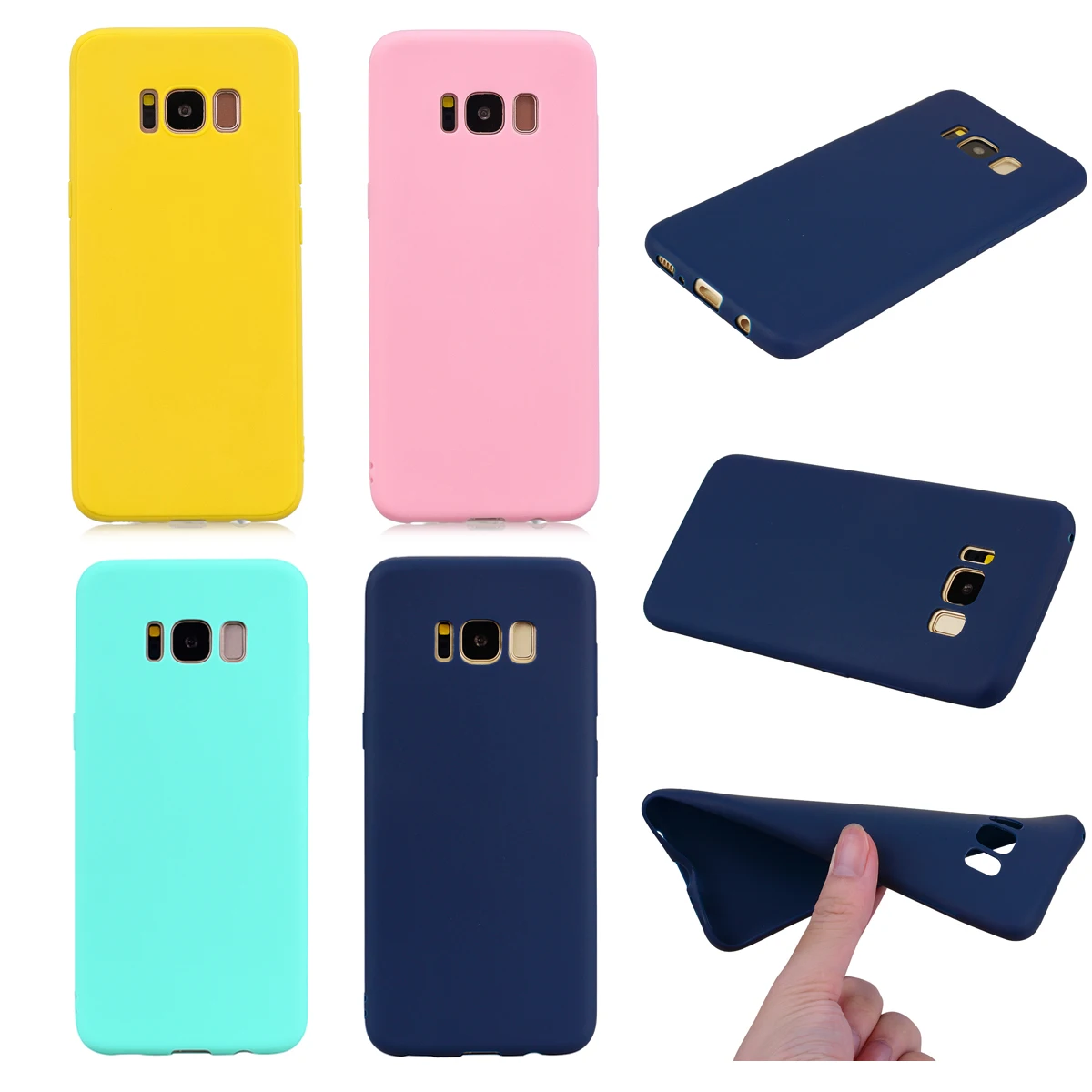 Простой короткий Ультратонкий чехол Etui pouzdro для Samsung Galaxy S10 Plus S10e S9 S8 S7 S6 edge Fundas
