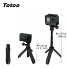 Настольная удлинительная портативная селфи-палка + скрытый монопод Штатив 2 в 1 для Insta360 ONE X2 R X GoPro Hero 6 7 8 9 10 Max Short