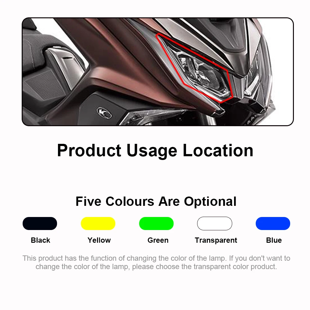 Motorcycle Headlight Protector Cover Lens Screen Protective lampshade Modification package For KYMCO AK550 2017 2018 | Автомобили и
