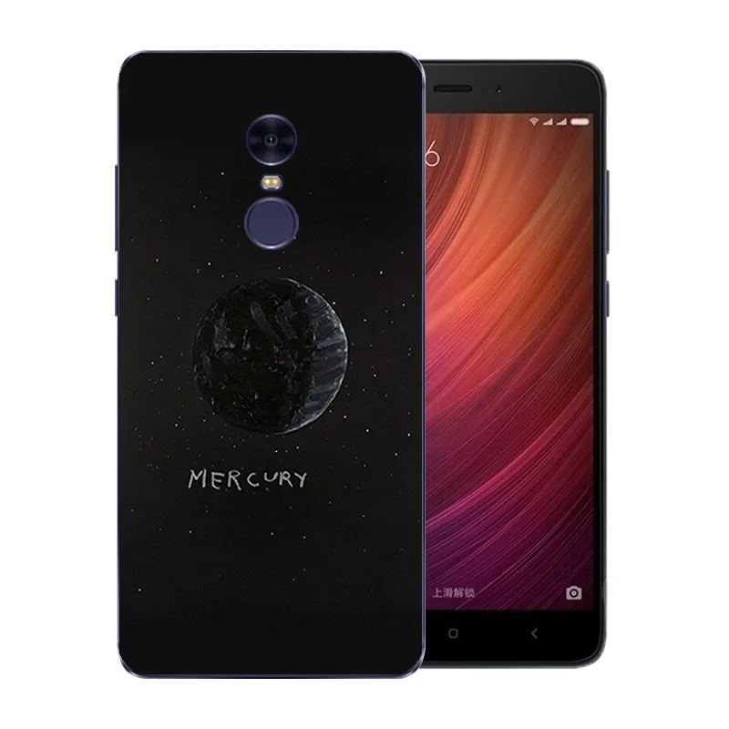 for Xiaomi Redmi Note 4 CN Version High Quality Space Moon Pattern Soft Silicon Phone Cases Note4 Full Protector Shell |