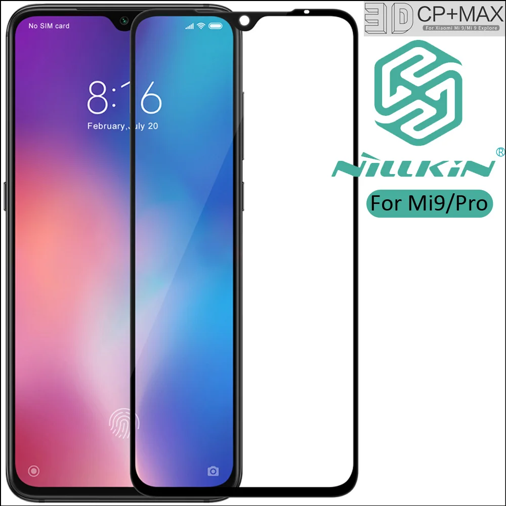 Nillkin 3D CP+ Max закаленное стекло для Xiao mi 9 mi 9 Pro Полное покрытие экрана изогнутый защитный олеофобный