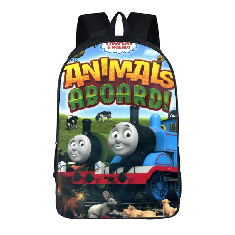 King of the Railway New Term Boys Girls School Bag Cartoon Printing Fashion Backpack Kids Children Mochila | Мужские рюкзаки