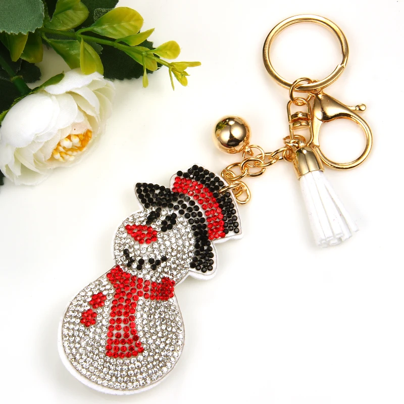 Модный Кристальный брелок для женщин ключей кольцо автомобиля llaveros Сумка с