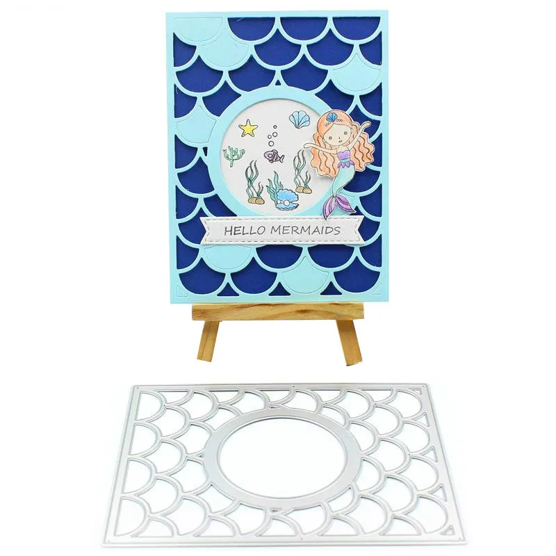 Металлические пресс формы KSCRAFT в форме волны для скрапбукинга сделай