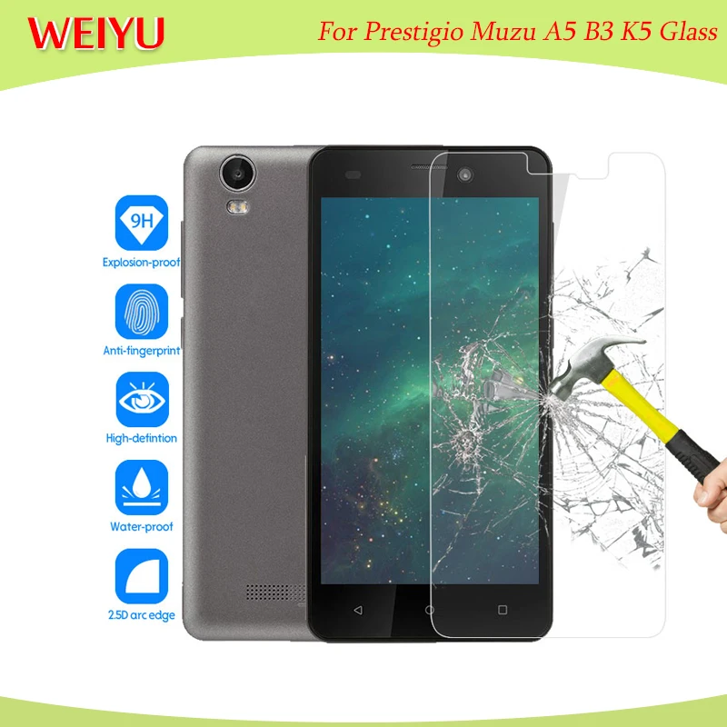 Закаленное стекло для Prestigio Muze A5 B3 K5 защита экрана телефона замена установки