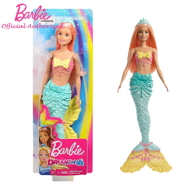 

Barbie Original Brand Collection Doll Colorful Dream Series Cute Mermaid Baby Kids Toy Boneca Mode FXT11 Free Shipping Gift