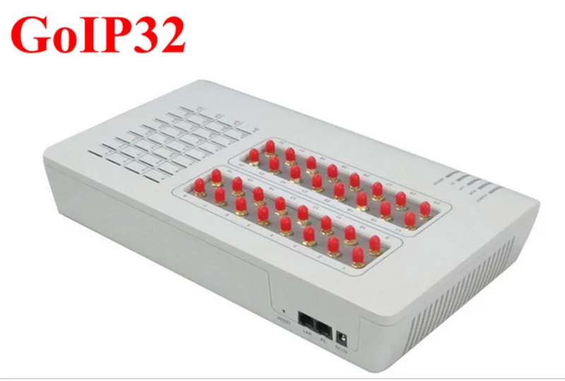 GoIP32 gsm voip с 32 sim-портами GoIP32 для ip-атс/роутера/поддержки смс и DBL SIM Bank