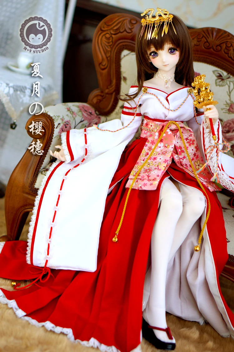 [Агент] костюм в античном стиле аниме Miko Улучшенная кимоно 1/3 BJD SD DD кукольная