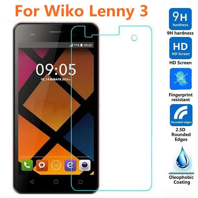 Полное покрытие закаленное стекло для Wiko Lenny 3 Защитная пленка экрана dassh X2 K Kool