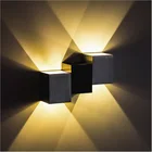 2 Вт 6 Вт светодиодный настенный светильник s алюминиевый светодиодный настенный светильник для спальни, гостиной, холла, крыльца, дорожки, декоративный светильник, бра