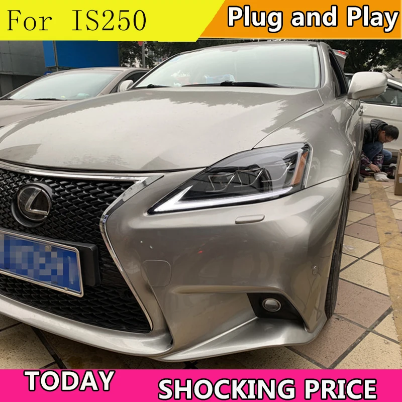 Doxa автомобильный Стайлинг 2006 2012 для LEXUS IS250 фары светодиодный ные с динамическим