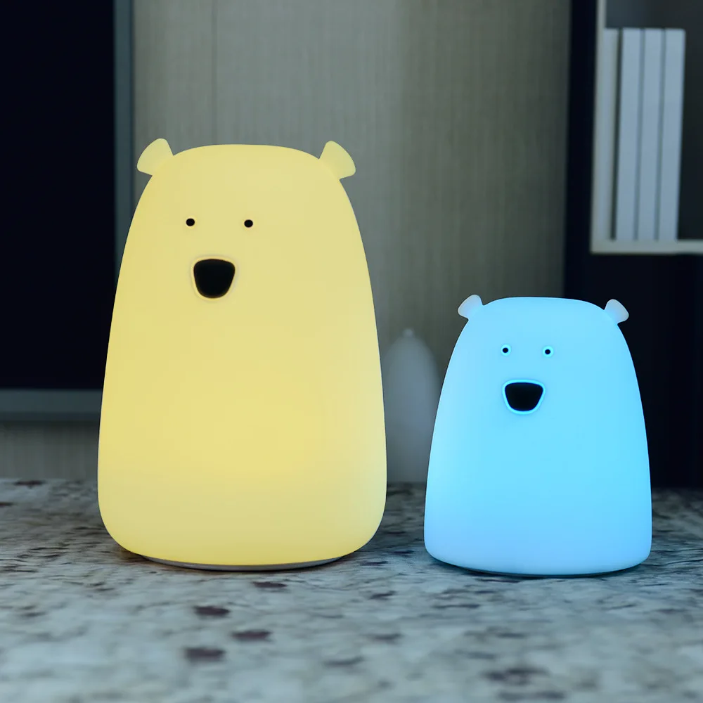 Силиконовый сенсорный датчик Bear новинка светильник заряжаемая батарея AAA