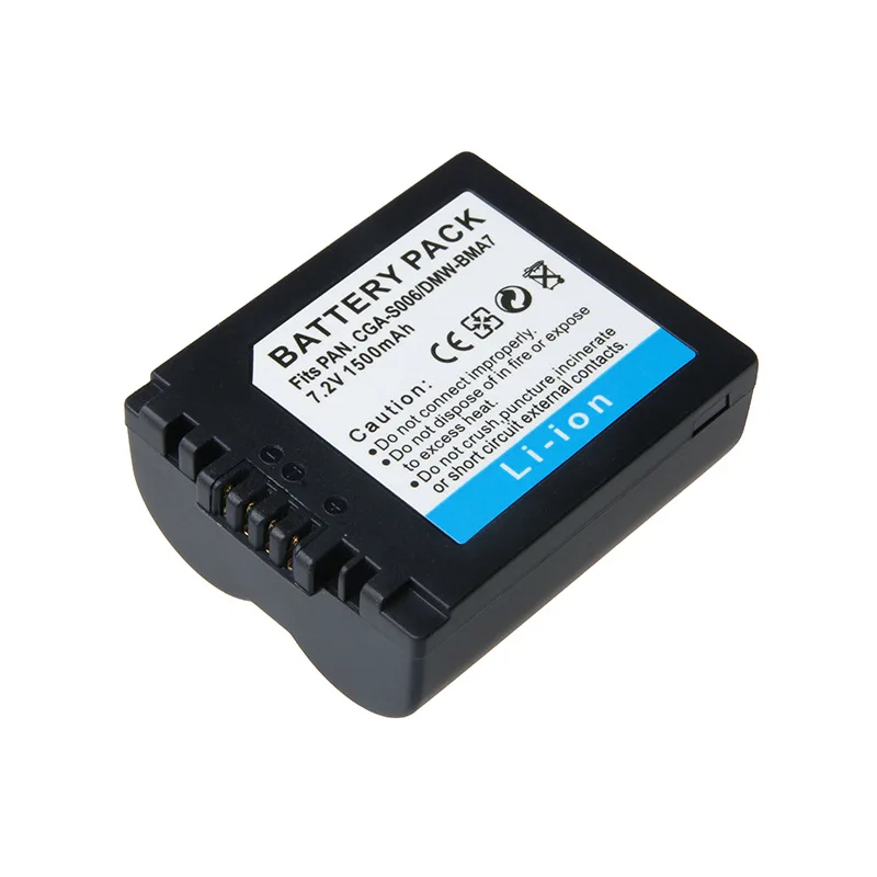 GTF 1500 мАч S006E литий ионный аккумулятор для Panasonic Lumix DMC FZ7 FZ8 FZ18 FZ35 FZ28 FZ38 FZ30 запасная