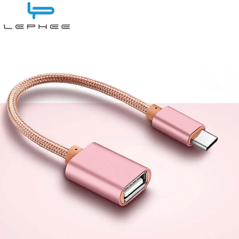 LEPHEE USB Type C to OTG Cable Adapter Type-c Charger Converter for Samsung S8 MacBook Oneplus 5 Xiaomi 6 LG | Электроника