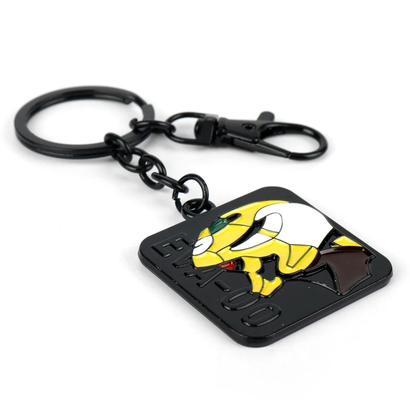 Аниме Neon Genesis Аска Лэнгли сорью»(Evangelion брелок металлический EVA-00 EVA-01 EVA-02 кулон Цепочки и ожерелья брелок держатель Для мужчин Косплэй подарки llaveros