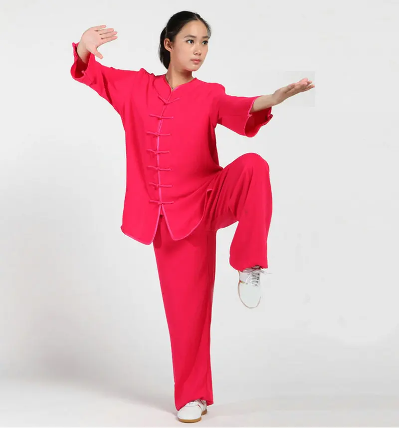 Хлопковая и вискозная форма для Тай Чи китайская одежда кунг-фу тайцзи женский
