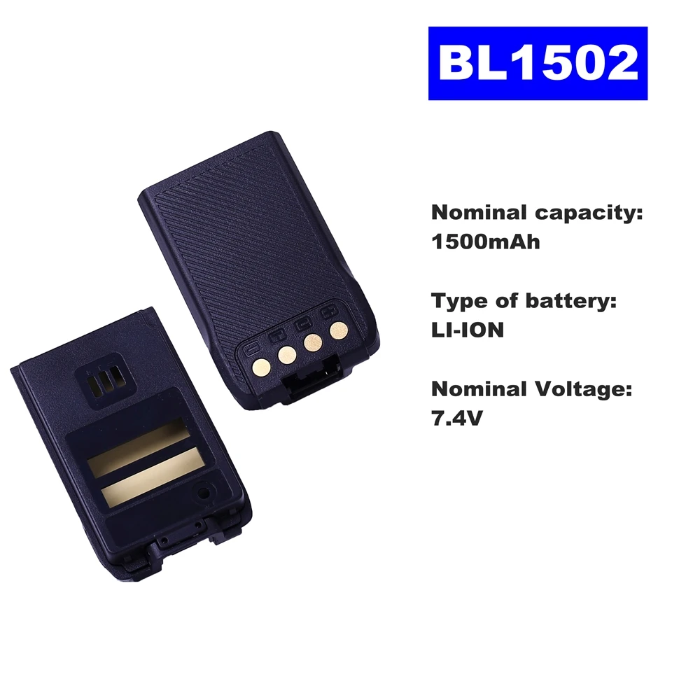 7.4V 1500mAh LI-ION Radio Battery BL1502 For HYT Walkie Talkie PD500/600 Two Way Radio