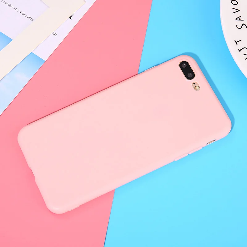 Цветной корпус для iPhone XS MAX XR X 8 7 6 S Plus силиконовый мягкий чехол из ТПУ матовый